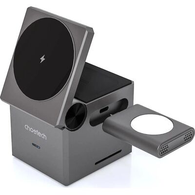 Choetech T632-F 3-in-1 15W induktives Ladegerät - kabelloses Ladegerät Choetech T632-F 3-in-1 15W induktives Ladegerät - kabelloses Ladegerät