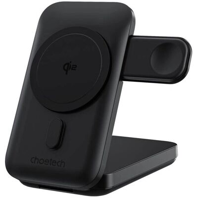 Choetech 3in1 Qi2 MagSafe Vezeték nélküli Töltő és Powerbank Choetech 3in1 Qi2 MagSafe Vezeték nélküli Töltő és Powerbank