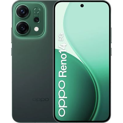 OPPO Reno14 5G Vert - Smartphone avec caméra 50MP téléobjectif et ultra grand angle OPPO Reno14 5G Vert - Smartphone avec caméra 50MP téléobjectif et ultra grand angle