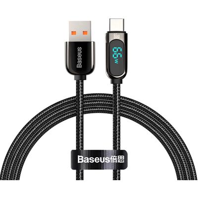Baseus USB-Kabel - 66W Schnellladung, 1m, Schwarz - Datenkabel Baseus USB-Kabel - 66W Schnellladung, 1m, Schwarz - Datenkabel