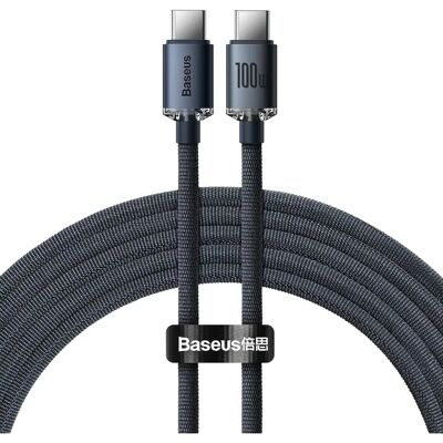 Câble USB-C Série Dynamic 3 de Baseus 100W - Blanc/bleu/café - 2m - Publicité Câble USB-C Série Dynamic 3 de Baseus 100W - Blanc/bleu/café - 2m - Publicité