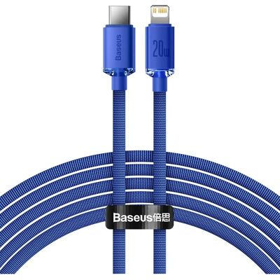 Baseus Crystal Shine Series Schnellladekabel Type-C auf Lightning - 20W - 2m - Blau Baseus Crystal Shine Series Schnellladekabel Type-C auf Lightning - 20W - 2m - Blau
