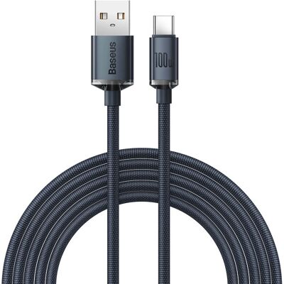 Baseus USB-C to USB-A 100W Nopeasti latauskaapeli - 1,2m Baseus USB-C to USB-A 100W Nopeasti latauskaapeli - 1,2m