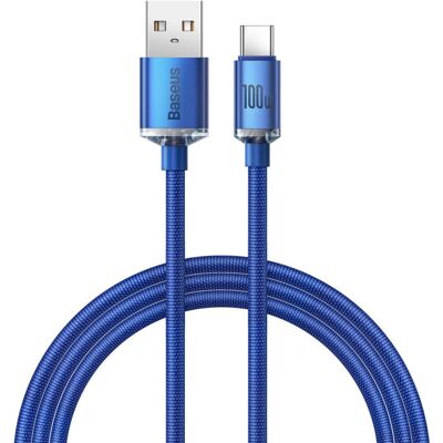 Baseus Crystal Shine USB-Kabel - 1,2 m - Blau - Daten & Schnellladung Baseus Crystal Shine USB-Kabel - 1,2 m - Blau - Daten & Schnellladung