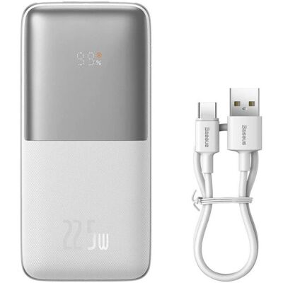 Baseus Bipow Pro Powerbank - 10 000mAh, Blanc - Power Bank Baseus Bipow Pro Powerbank - 10 000mAh, Blanc - Power Bank