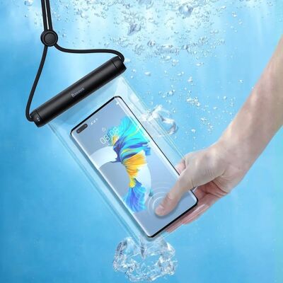 Coque Étanche Baseus - IPX8, Transparente, pour Téléphones sous 7.2" Coque Étanche Baseus - IPX8, Transparente, pour Téléphones sous 7.2"