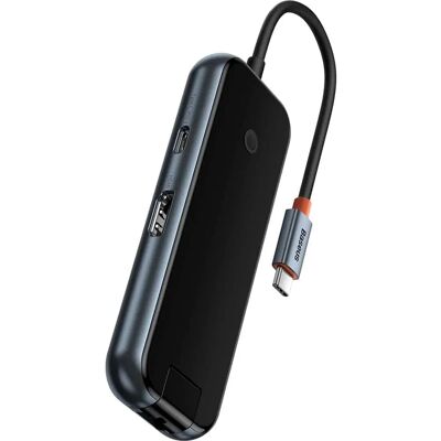 Baseus AcmeJoy 6-Port Type-C HUB Adaptateur - USB-C, Station d'accueil - Publicité Baseus AcmeJoy 6-Port Type-C HUB Adaptateur - USB-C, Station d'accueil - Publicité