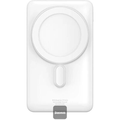 Baseus Magnetinen Power Bank 10000mAh Langaton Lataus Valkoinen Baseus Magnetinen Power Bank 10000mAh Langaton Lataus Valkoinen