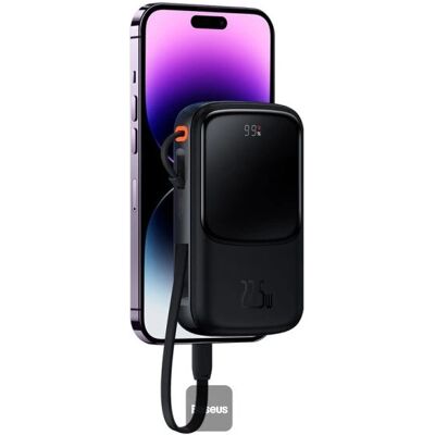 Baseus PPQD060001 Batterie externe - 10000mAh, 20W, Noir Baseus PPQD060001 Batterie externe - 10000mAh, 20W, Noir