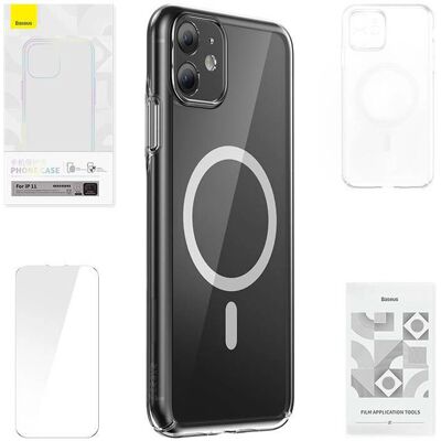 Baseus iPhone 11 Magnetic Crystal Clear Case - Smartphone Cover Baseus iPhone 11 Magnetic Crystal Clear Case - Smartphone Cover