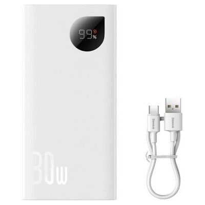 Power Bank Baseus Adaman2 10000mAh 30W Blanc - Power Bank Power Bank Baseus Adaman2 10000mAh 30W Blanc - Power Bank