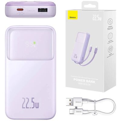 Powerbank Baseus Comet 10000mAh - 22,5W - Violet - Powerbank Powerbank Baseus Comet 10000mAh - 22,5W - Violet - Powerbank