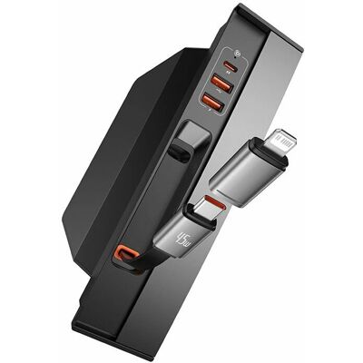 Baseus T-Space Serie USB Hub per Tesla - Ricarica Veloce 45W - Accessorio Auto Baseus T-Space Serie USB Hub per Tesla - Ricarica Veloce 45W - Accessorio Auto