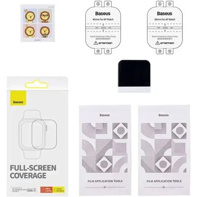 Baseus 40mm Transparente Schutzfolie - Apple Watch Serie Baseus 40mm Transparente Schutzfolie - Apple Watch Serie