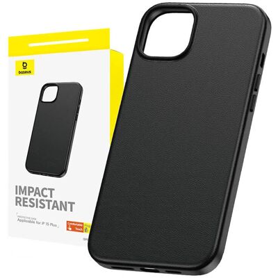 Baseus Fekete Fauxther iPhone 15 Plus ütésálló tok - Telefontok Baseus Fekete Fauxther iPhone 15 Plus ütésálló tok - Telefontok