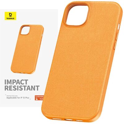 Baseus Narancssárga iPhone 15 Plus Ütésálló Tok - Telefon Típus Baseus Narancssárga iPhone 15 Plus Ütésálló Tok - Telefon Típus