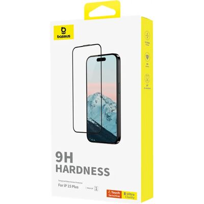 Baseus iPhone 15 Pro Max - Protecteur d'Écran en Verre Trempé - Résistant aux Chocs et Rayures Baseus iPhone 15 Pro Max - Protecteur d'Écran en Verre Trempé - Résistant aux Chocs et Rayures