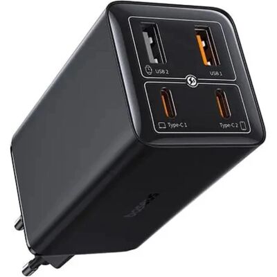 Baseus GaN6 Pro 100W EU Töltő - 4 Port, Gyors & Biztonságos Baseus GaN6 Pro 100W EU Töltő - 4 Port, Gyors & Biztonságos