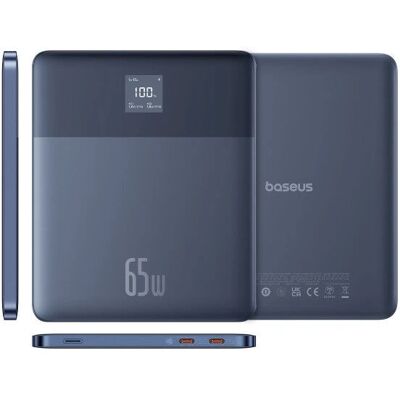 Power Bank Baseus Blade2 de Polímero de Lítio 12000 mAh Azul Power Bank Baseus Blade2 de Polímero de Lítio 12000 mAh Azul