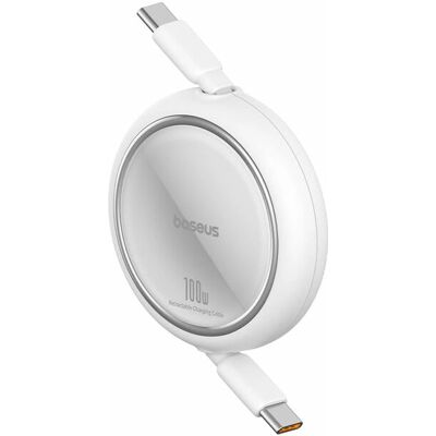 Baseus Wit 1m USB-C Kabel - Snel Opladen 100W Baseus Wit 1m USB-C Kabel - Snel Opladen 100W