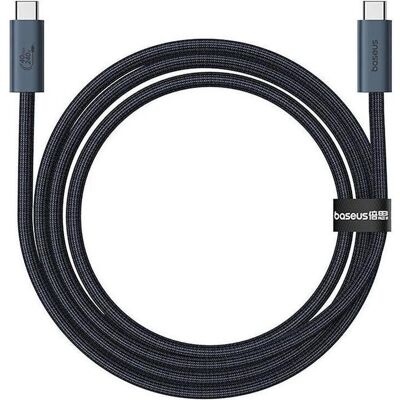 Câble de données USB-C 240W noir de Baseus - 1m - USB4, Thunderbolt 3 - Publicité Câble de données USB-C 240W noir de Baseus - 1m - USB4, Thunderbolt 3 - Publicité