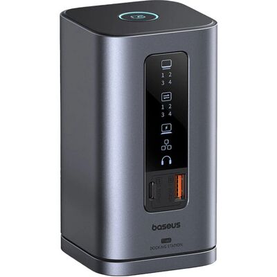 Baseus Spacemate USB Typ-C - 10000 Mbit/s - Grau - Docking Station Baseus Spacemate USB Typ-C - 10000 Mbit/s - Grau - Docking Station