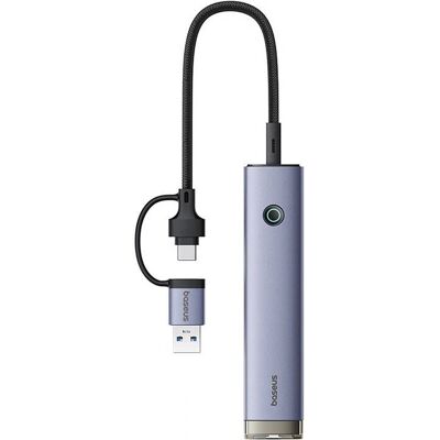 Baseus UltraJoy Hub USB - 4 Porty, Szary Baseus UltraJoy Hub USB - 4 Porty, Szary