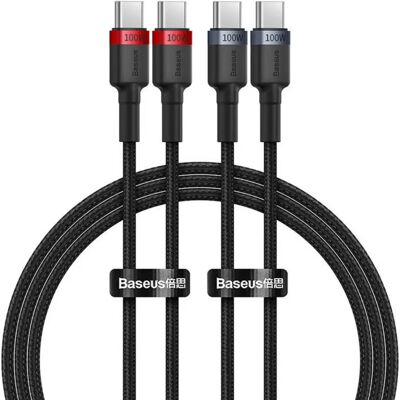 Kabel USB-C Cafule od Baseus 100W - 2ks, 1m Kabel USB-C Cafule od Baseus 100W - 2ks, 1m