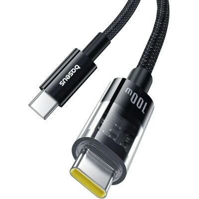 Baseus - Gem - 2 m - 100 W - USB-C kabel Baseus - Gem - 2 m - 100 W - USB-C kabel