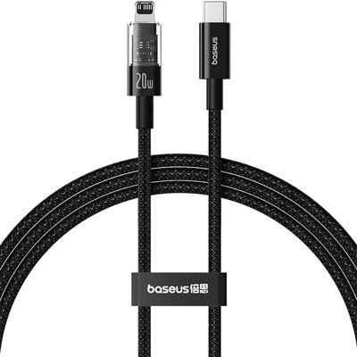Rychlonabíjecí kabel USB-C na iPhone Baseus Gem - 1m - Černý Rychlonabíjecí kabel USB-C na iPhone Baseus Gem - 1m - Černý