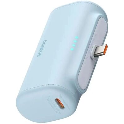 Power Bank Bleu Clair Baseus 5000mAh - Power Bank Power Bank Bleu Clair Baseus 5000mAh - Power Bank
