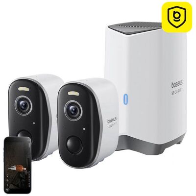 Baseus N1 2K Aussenkamera 2er Set - Outdoor Camera Set Baseus N1 2K Aussenkamera 2er Set - Outdoor Camera Set