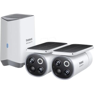 Kit telecamere Baseus Security S1 Pro - 3K, wireless, IP67, pannello solare, visione notturna Kit telecamere Baseus Security S1 Pro - 3K, wireless, IP67, pannello solare, visione notturna