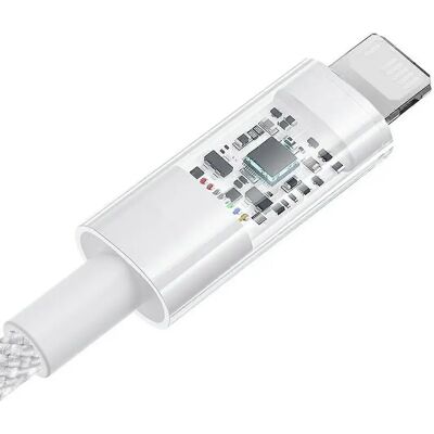 Câble de charge rapide USB à IP Baseus Gem - 2m Blanc - Publicité Câble de charge rapide USB à IP Baseus Gem - 2m Blanc - Publicité