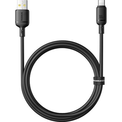 Baseus Silky Type-C Kabel 100W - 1m - Schwarz Baseus Silky Type-C Kabel 100W - 1m - Schwarz