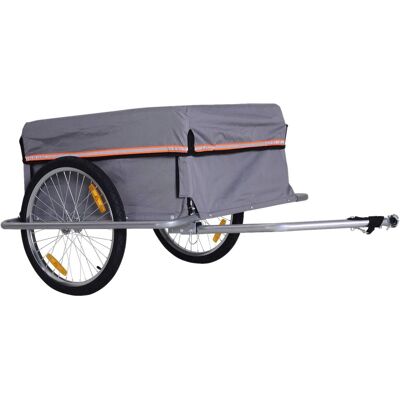 HOMCOM Fahrrad Lastenanhänger - Universal, 40kg Max - Transportanhänger HOMCOM Fahrrad Lastenanhänger - Universal, 40kg Max - Transportanhänger