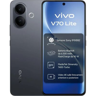 Vivo - V70 Lite 5G - Nero - 256GB - Smartphone Vivo - V70 Lite 5G - Nero - 256GB - Smartphone