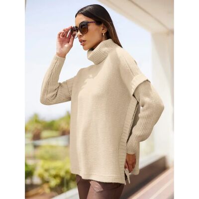 HEINE Modell Gr. 50 Beiger (Sand) Meliert Rollkragen Pullover HEINE Modell Gr. 50 Beiger (Sand) Meliert Rollkragen Pullover