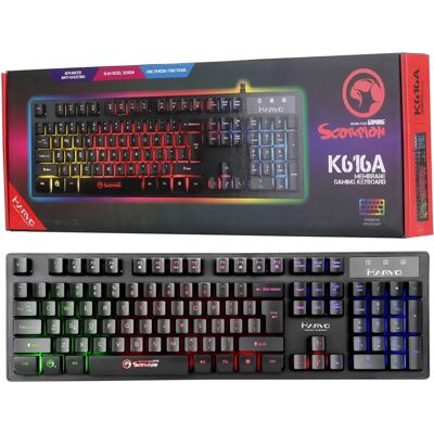 Marvo K616A Black UK Gaming Keyboard Marvo K616A Black UK Gaming Keyboard