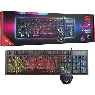 Marvo UK RGB Gaming Keyboard & Mouse Set - Black Marvo UK RGB Gaming Keyboard & Mouse Set - Black