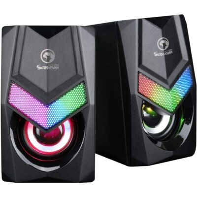 Marvo SG-118 Gaming-Lautsprecher - 6W, RGB, Schwarz Marvo SG-118 Gaming-Lautsprecher - 6W, RGB, Schwarz