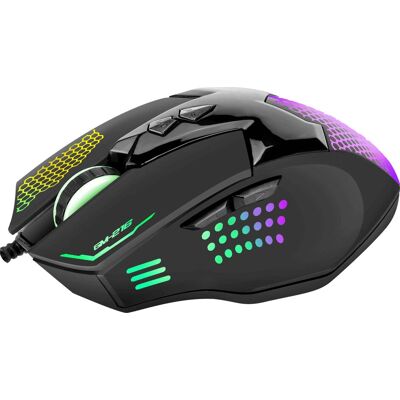 Souris Gaming Xtrike Me GM-216 - 3600 DPI, 7 Boutons, USB-A, Noir - Publicité Souris Gaming Xtrike Me GM-216 - 3600 DPI, 7 Boutons, USB-A, Noir - Publicité
