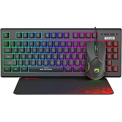 Zestaw gamingowy Marvo CM310 - Klawiatura, Mysz, Podkładka - Czarny Zestaw gamingowy Marvo CM310 - Klawiatura, Mysz, Podkładka - Czarny