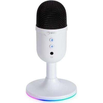 Marvo MIC-06 White RGB Gaming Microphone - Microphone Marvo MIC-06 White RGB Gaming Microphone - Microphone