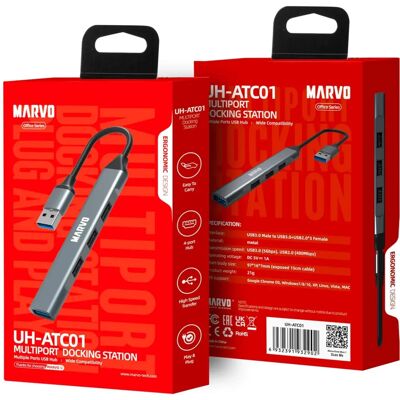 Marvo - UH-ATC01 - USB 3.0 - Hub USB Marvo - UH-ATC01 - USB 3.0 - Hub USB