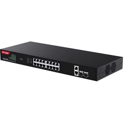 Switch Ethernet Gigabit IP-COM G1120P-16-250W nesupravegheat - 16 PoE, montare rack Switch Ethernet Gigabit IP-COM G1120P-16-250W nesupravegheat - 16 PoE, montare rack