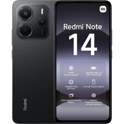 Xiaomi Redmi Note 14 4G - 6GB 128GB Negru de miezul nopții Xiaomi Redmi Note 14 4G - 6GB 128GB Negru de miezul nopții