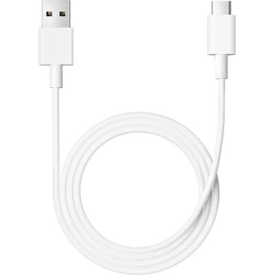 Cable USB Xiaomi - 1m Trenzado de nailon USB A a USB C Blanco Cable USB Xiaomi - 1m Trenzado de nailon USB A a USB C Blanco