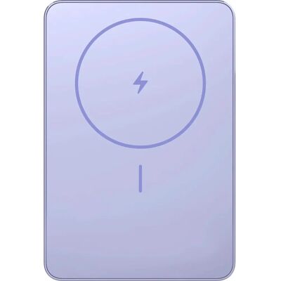 Xiaomi Super Slim Magnetisk Power Bank - 5000mAh Trådlös Laddning - Lila Xiaomi Super Slim Magnetisk Power Bank - 5000mAh Trådlös Laddning - Lila