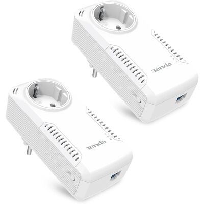 Kit Powerline Tenda P1001P - 1000 Mbps, Gigabit, Wi-Fi, Compact - Publicité Kit Powerline Tenda P1001P - 1000 Mbps, Gigabit, Wi-Fi, Compact - Publicité